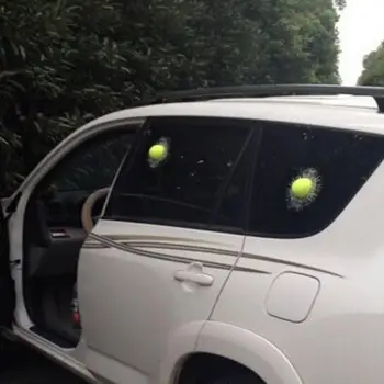 3D наклейка на автомобиль в креативном стиле Бейсбол Футбол Удары теннисным мячом по кузову автомобиля Наклейки на авто Наклейки на окна
