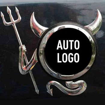 3D наклейка с изображением демона в стиле дьявола, эмблема автомобиля, Бумажный логотип, автомобильный стайлинг для Volkswagen Nissan Benz, Toyota, Chevrolet, автомобильный стайлинг