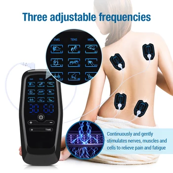 9-Режимный Электрический миостимулятор Tens Relax, EMS Акупунктурный массаж тела, цифровая терапия, аппарат для похудения, электростимулятор