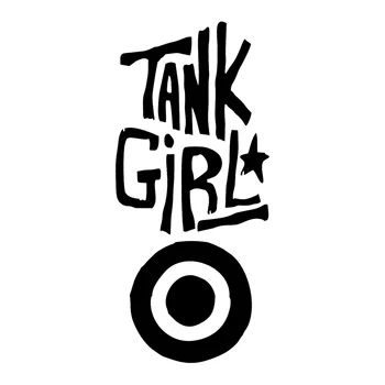 CK22125 # Виниловая наклейка для девочки-танкиста, автомобильная наклейка, Водонепроницаемые автомобильные декорации на бампер, окно, ноутбук