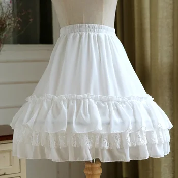 Бальное платье, Нижняя юбка, короткое платье для косплея, нижняя юбка в стиле Лолиты, Шифоновый балетный Кринолин в стиле Рокабилли