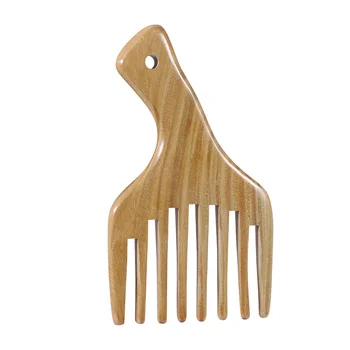Деревянная расческа Frcolor Ручная расческа для волос с широкими зубьями Портативная расческа для волос для женщин и девочек