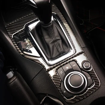 Для Mazda3 Axela 2014-2016 Автомобильный центр управления Панель переключения передач Декоративная накладка из углеродного волокна внутренняя 3D наклейка