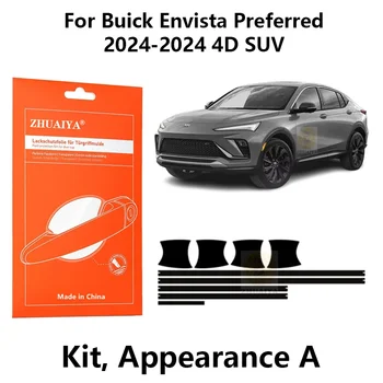 Защита Кромки Двери ZHUAIYA Дверная Ручка Чашка Защитная Пленка Для Краски TPU PPF Для Buick Envista Preferred 2024 4D SUV автомобильные аксессуары