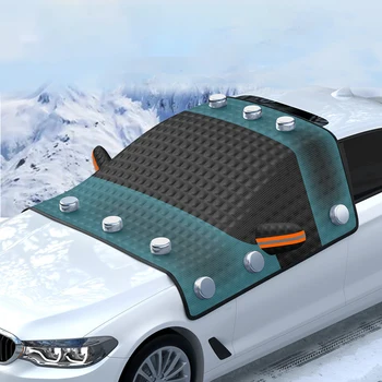 Магнитный автомобильный снежный покров С 12 встроенными магнитами, защита боковых зеркал от замерзания, защита ветрового стекла для грузовиков SUV CRV