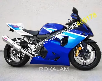 Обвес для Suzuki GSXR600 GSXR750 K4 04 05 GSXR 600 GSXR 750 2004 2005 Синий Мотоциклетный обтекатель (Литье под давлением)