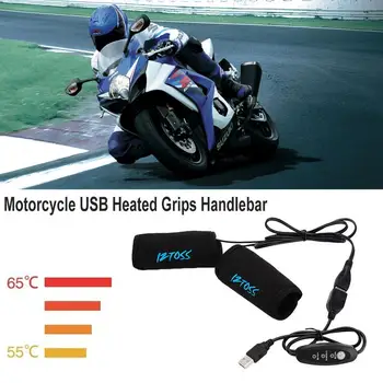 Одна Пара Рулей с USB-подогревом Для мотоциклов и Переключателями Контроля Температуры