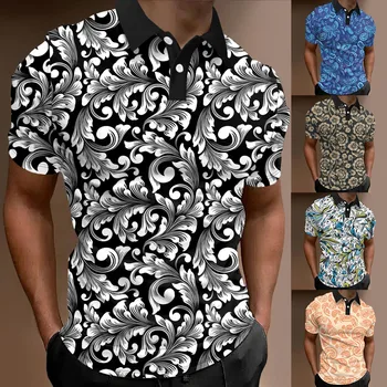 Рубашка оверсайз, Стереоскопические повседневные рубашки, футболки с графическим рисунком, красивая рубашка с коротким рукавом, Мужская дизайнерская одежда