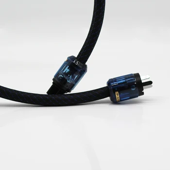 Цельный высококачественный кабель шнура питания Schuko из чистой меди, Аудиофильский кабель шнура питания